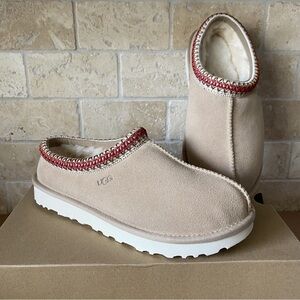 UGG Women's Cream and Red Mules